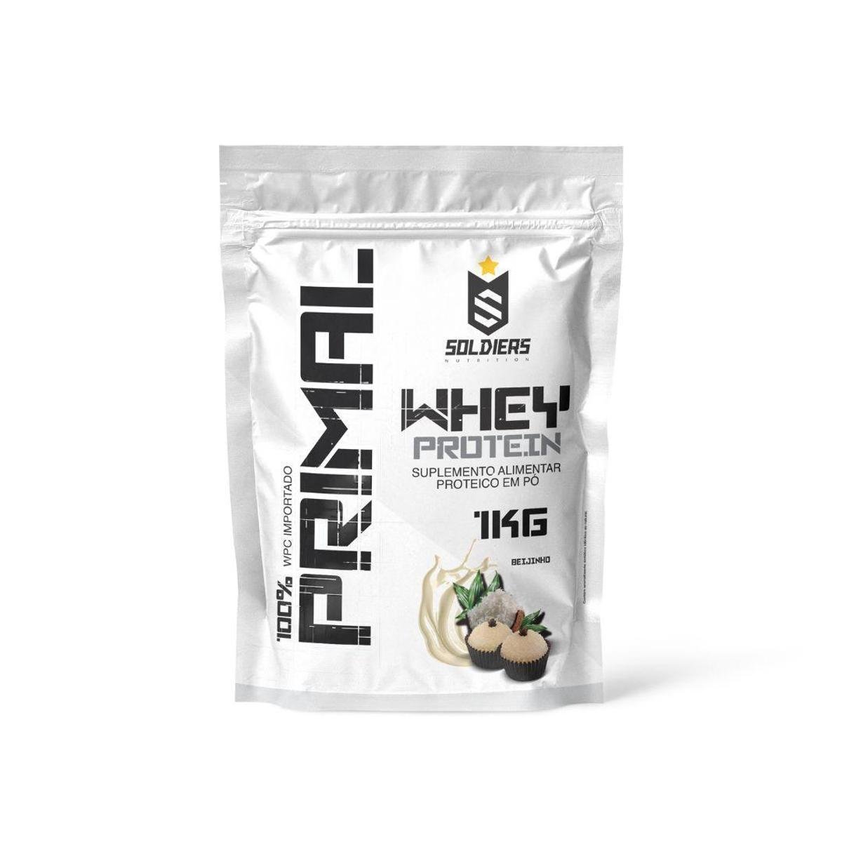 Whey Protein Primal 1Kg - Importado - Soldiers Nutrition Menor preço em Whey Protein Primal 1Kg - Importado - Soldiers Nutrition
