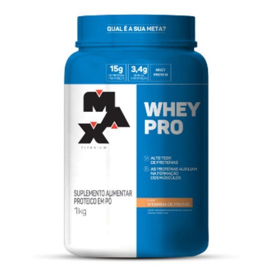 Whey Protein Pro 1kg Max titanum Menor preço em Whey Protein Pro 1kg Max titanum