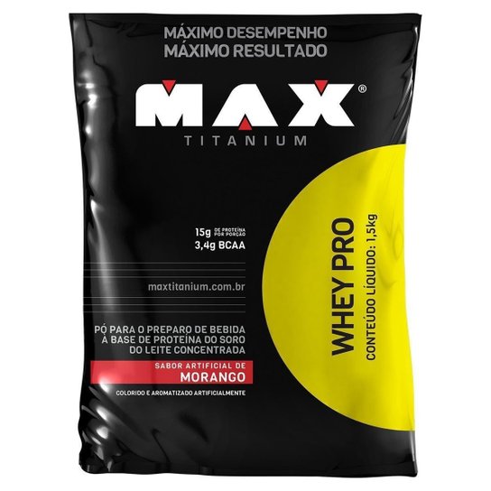 Whey Protein Pro Max Titanium 1,5 kg Refil Menor preço em Whey Protein Pro Max Titanium 1,5 kg Refil