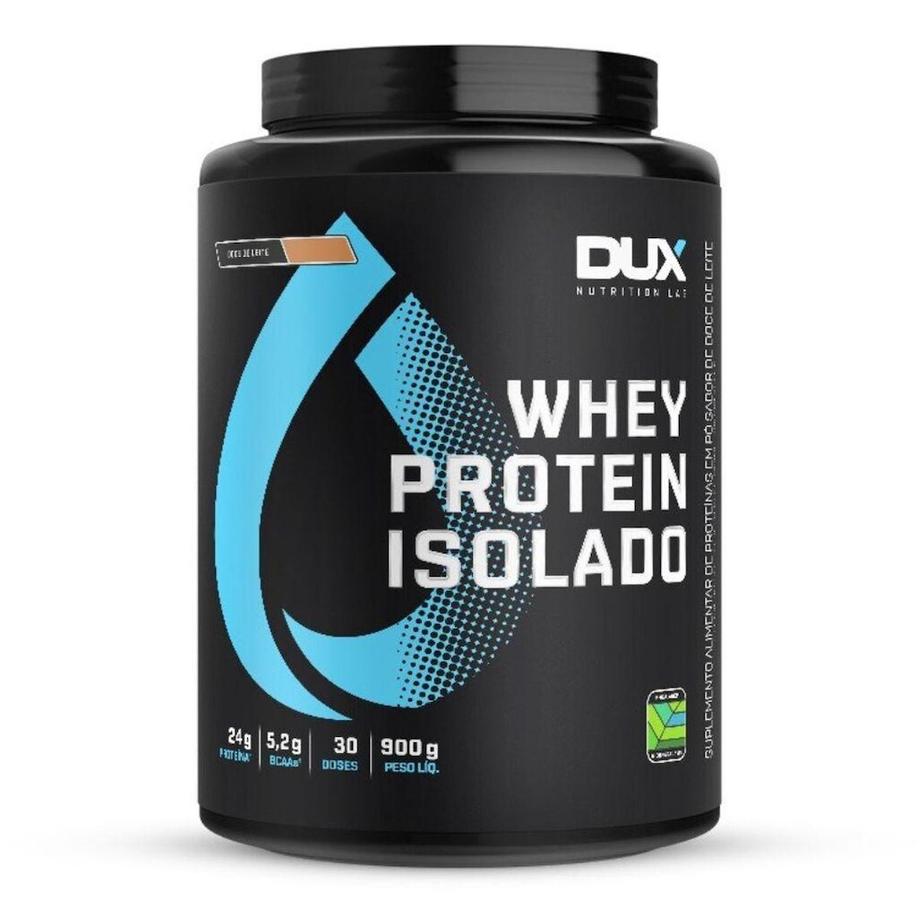 Whey Protein Proteina Isolado 900g Doce de Leite - Dux