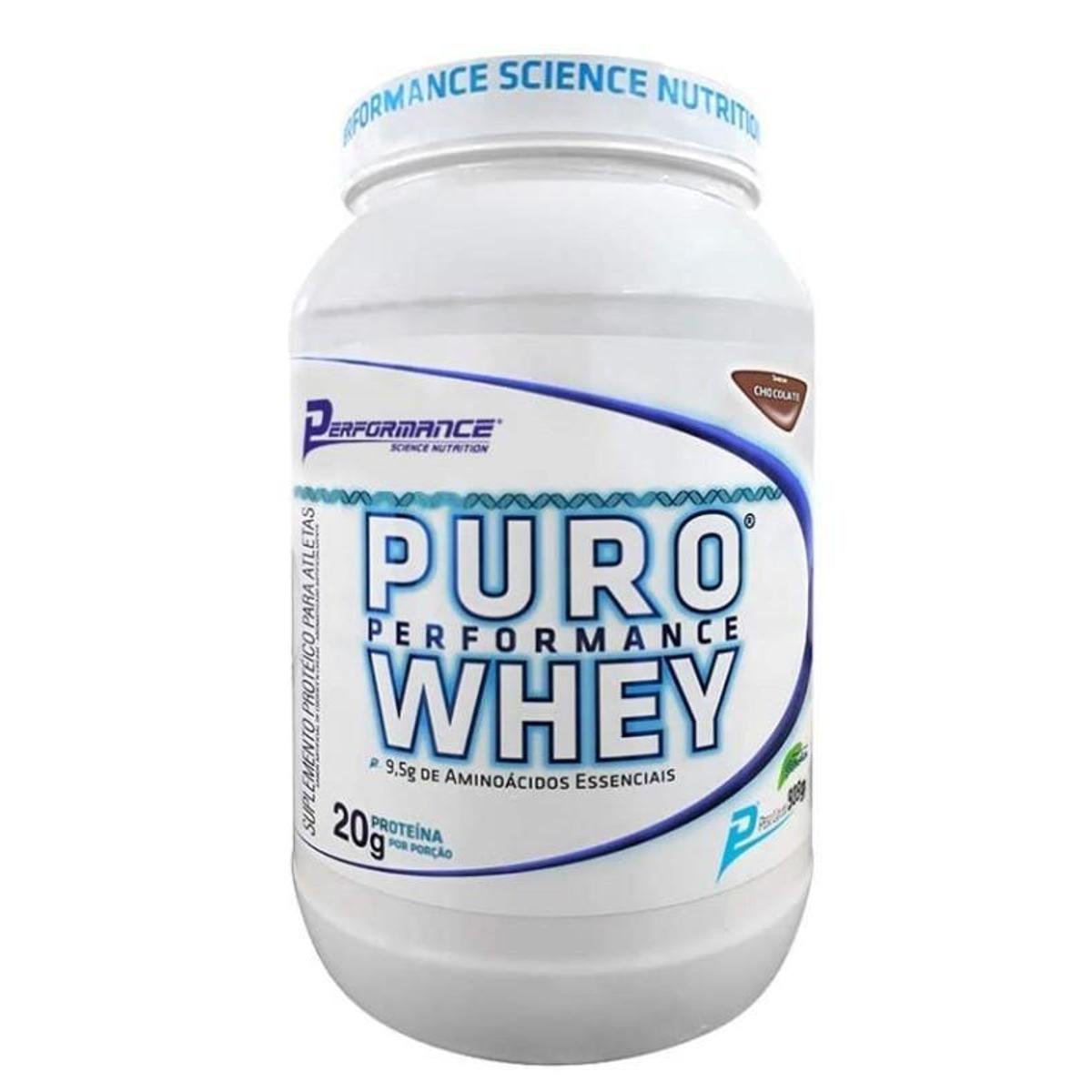 Whey Protein Puro Whey 909g Performance Nutrition Adoçado com