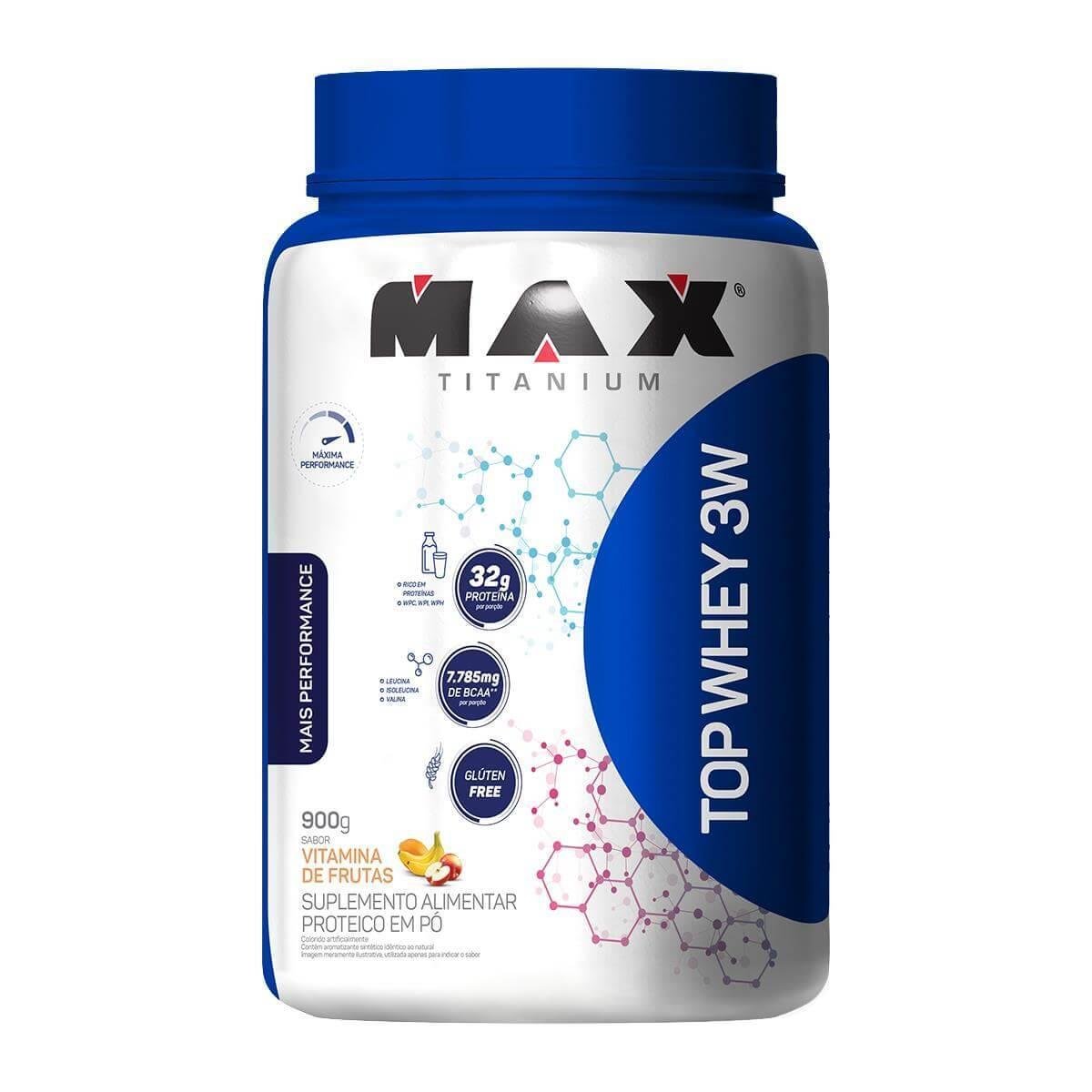 Whey Protein Top Whey 3W Mais Performance 900 g - Max Titanium é ruim? Whey Protein Top Whey 3W Mais Performance 900 g - Max Titanium é boa?