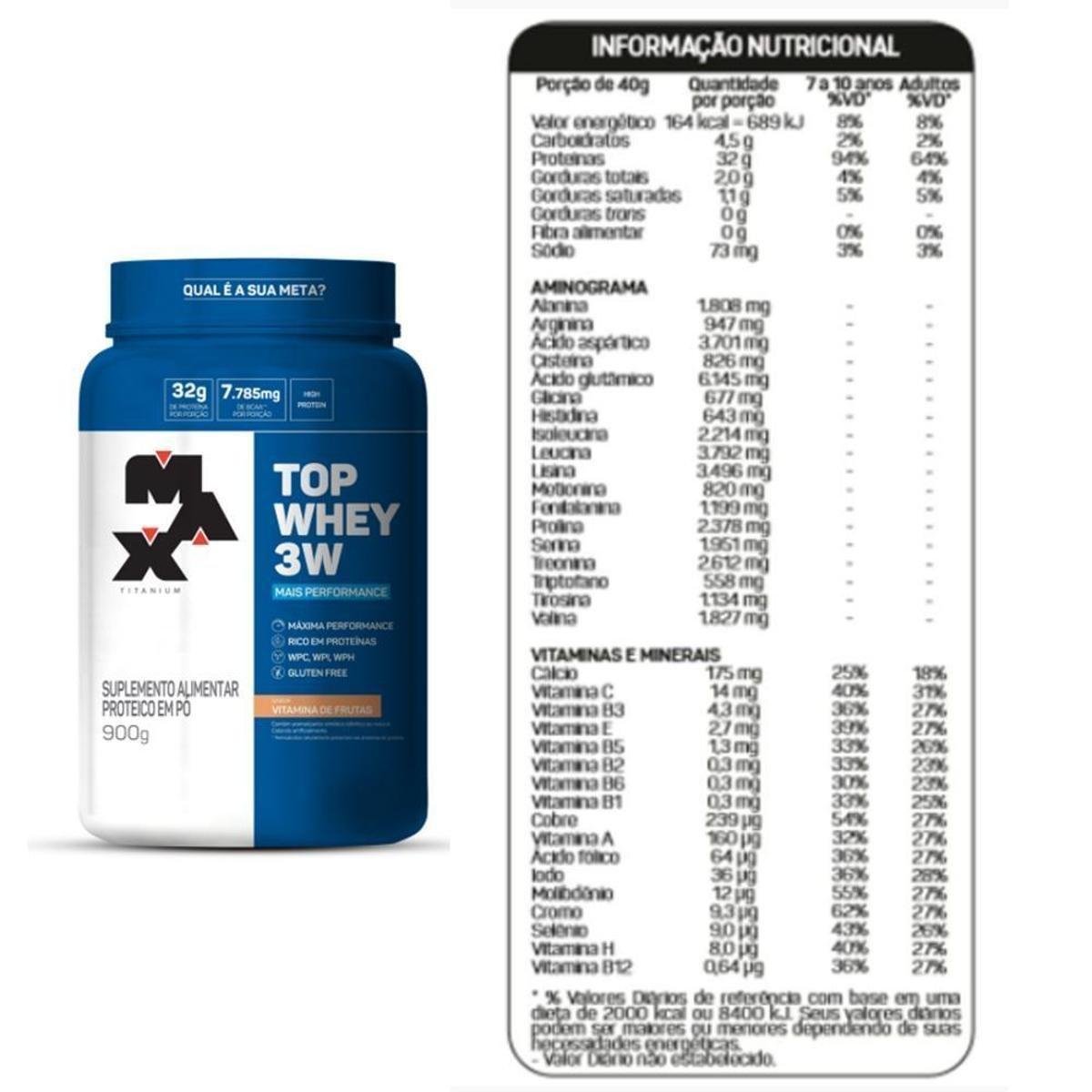 whey 3w max titanium netshoes