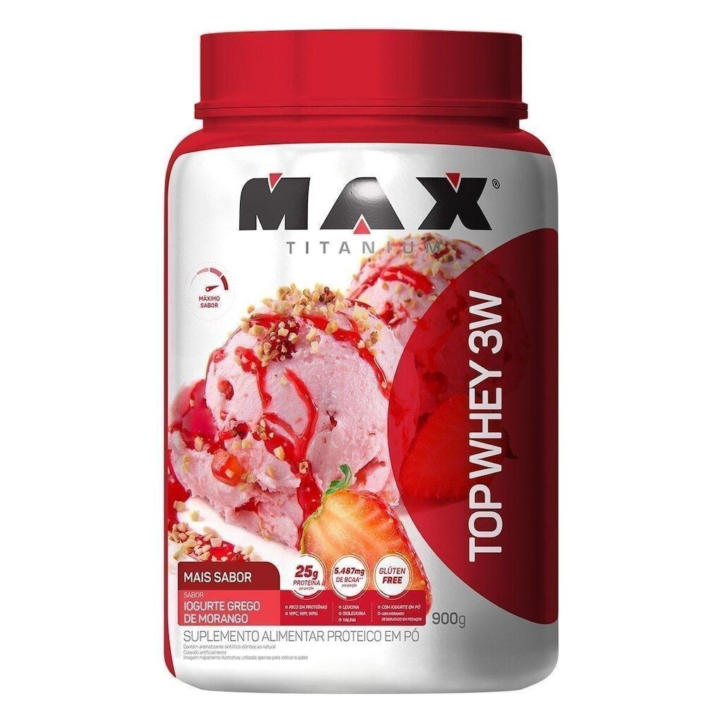 Whey Protein Top Whey 3W Mais Sabor 900 g - Max Titanium
