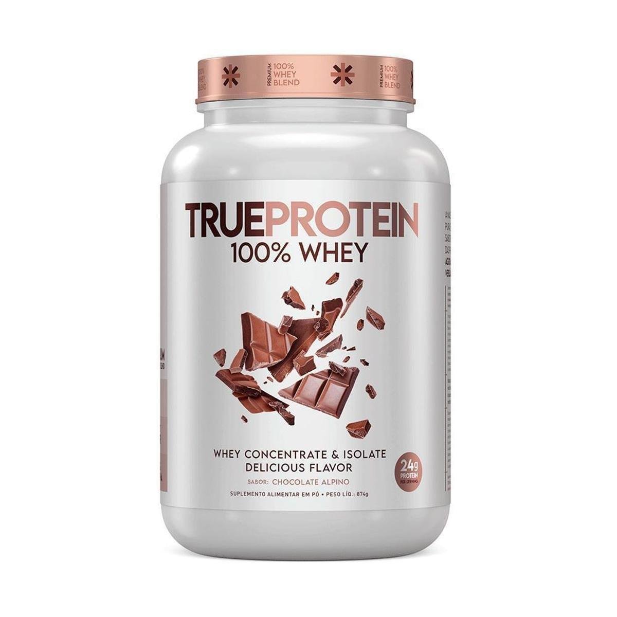 Whey Protein True Protein 100% Whey 874g True Source Menor preço em Whey Protein True Protein 100% Whey 874g True Source