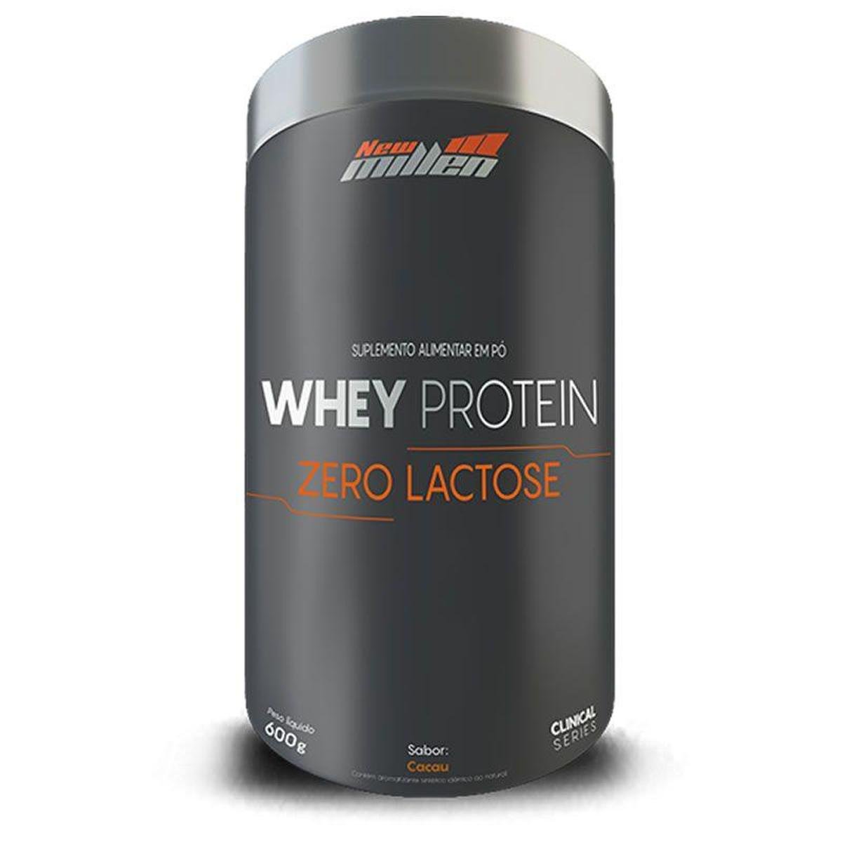 Whey Protein Intolerante A Lactose Whey Protein Zero Lactose 600g - New Millen | Netshoes