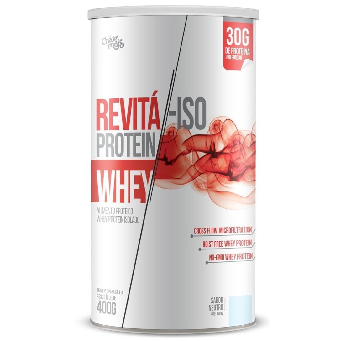 Whey Revitá Protein Isolado 400G Sem Sabor Netshoes