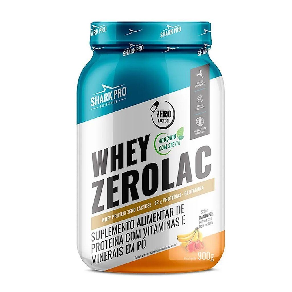 Whey ZeroLac - 900g Banoffee - Shark Pro