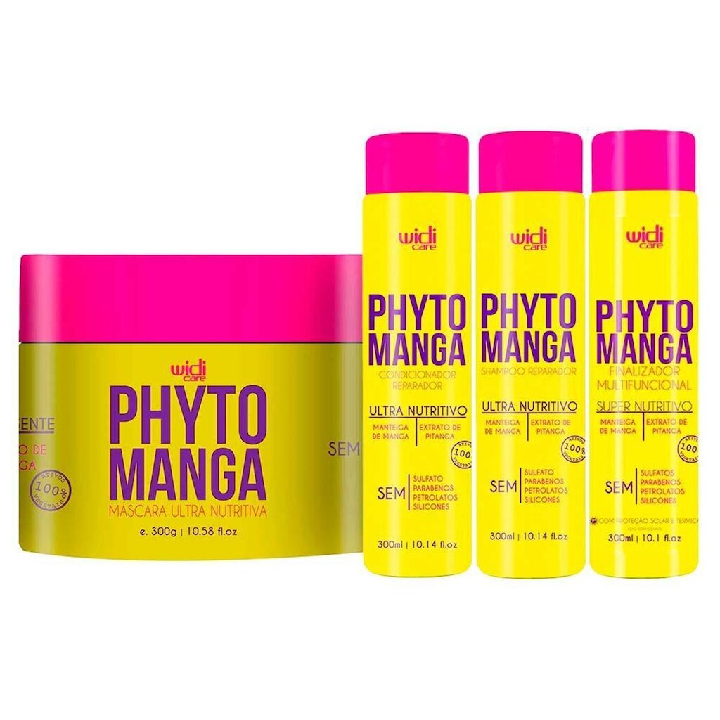 Widi Care Phytomanga Kit Shampoo + Condicionador + Máscara + Finalizador Kit