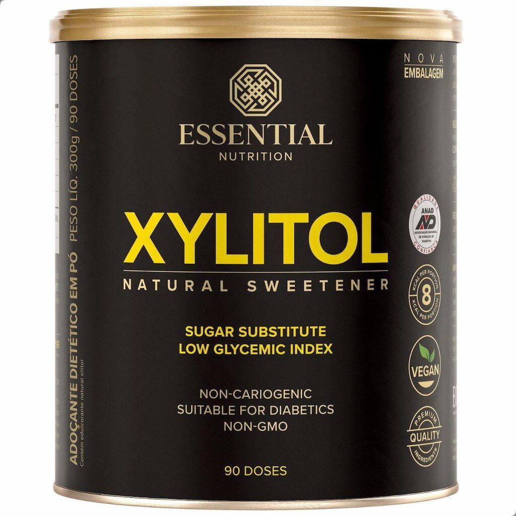Xylitol 300g Adoçante Essential Nutrition
