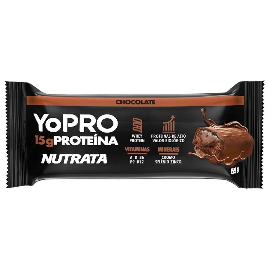 YoPRO - 1 Barra 55g Chocolate - Nutrata