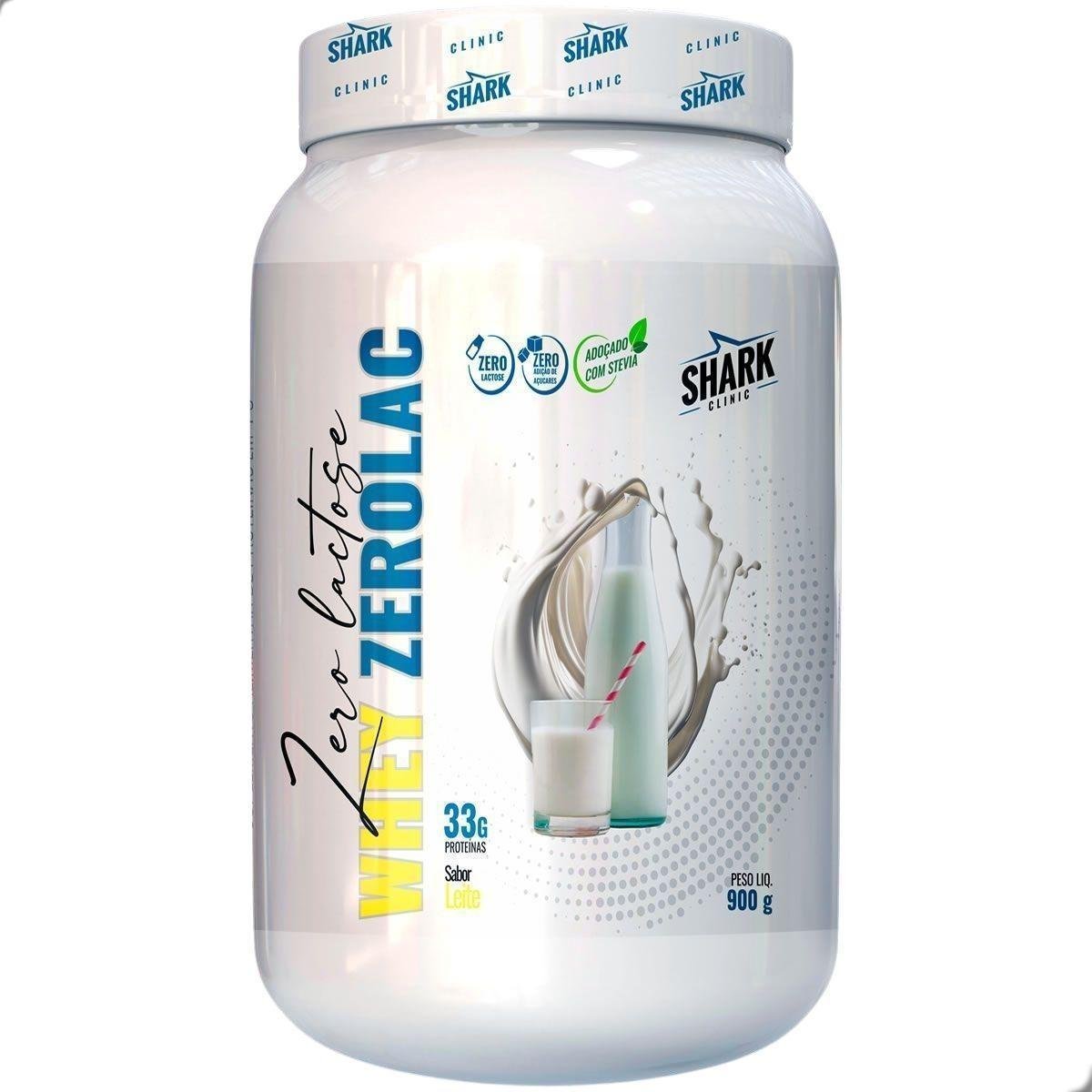 Zerolac Whey Protein Zero Lactose Pote 900g Shark Pro