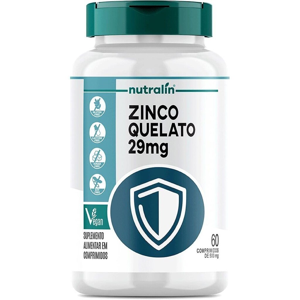 Zinco Quelato - 60 Comprimidos - Nutralin